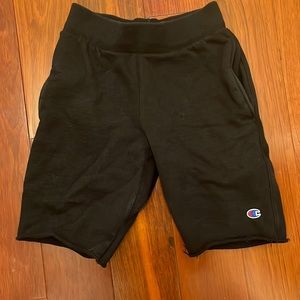 Champion black reverse weave sweatshorts